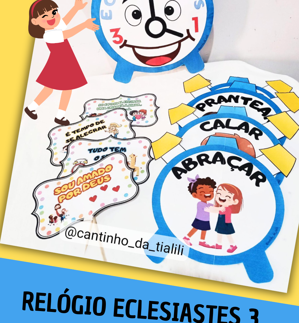 RECURSO VISUAL RELÓGIO ECLESIASTES 3