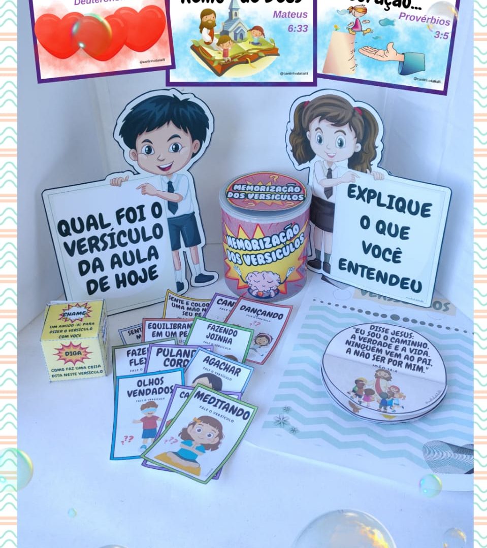 COMBO DINÂMICA DE MEMORIZAÇÃO DE VERSICULOS