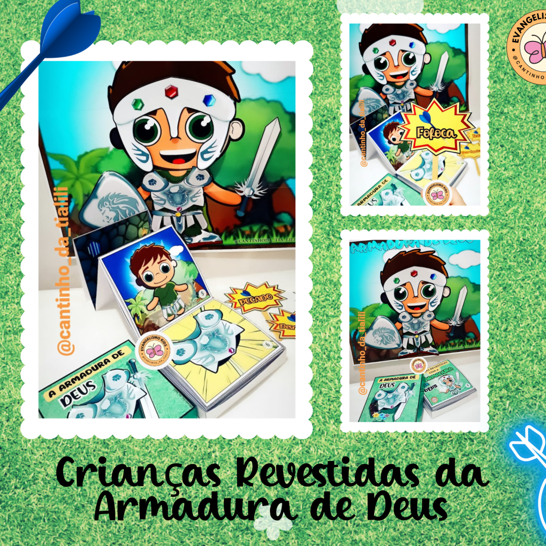 CRIANÇAS REVESTIDAS COM A ARMADURA DE DEUS