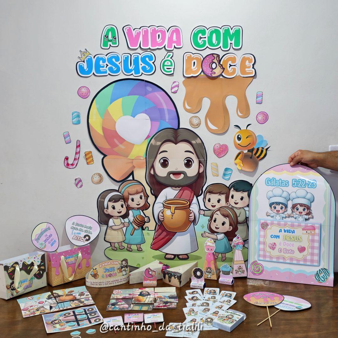 Kit Completo A vida com Jesus é doce