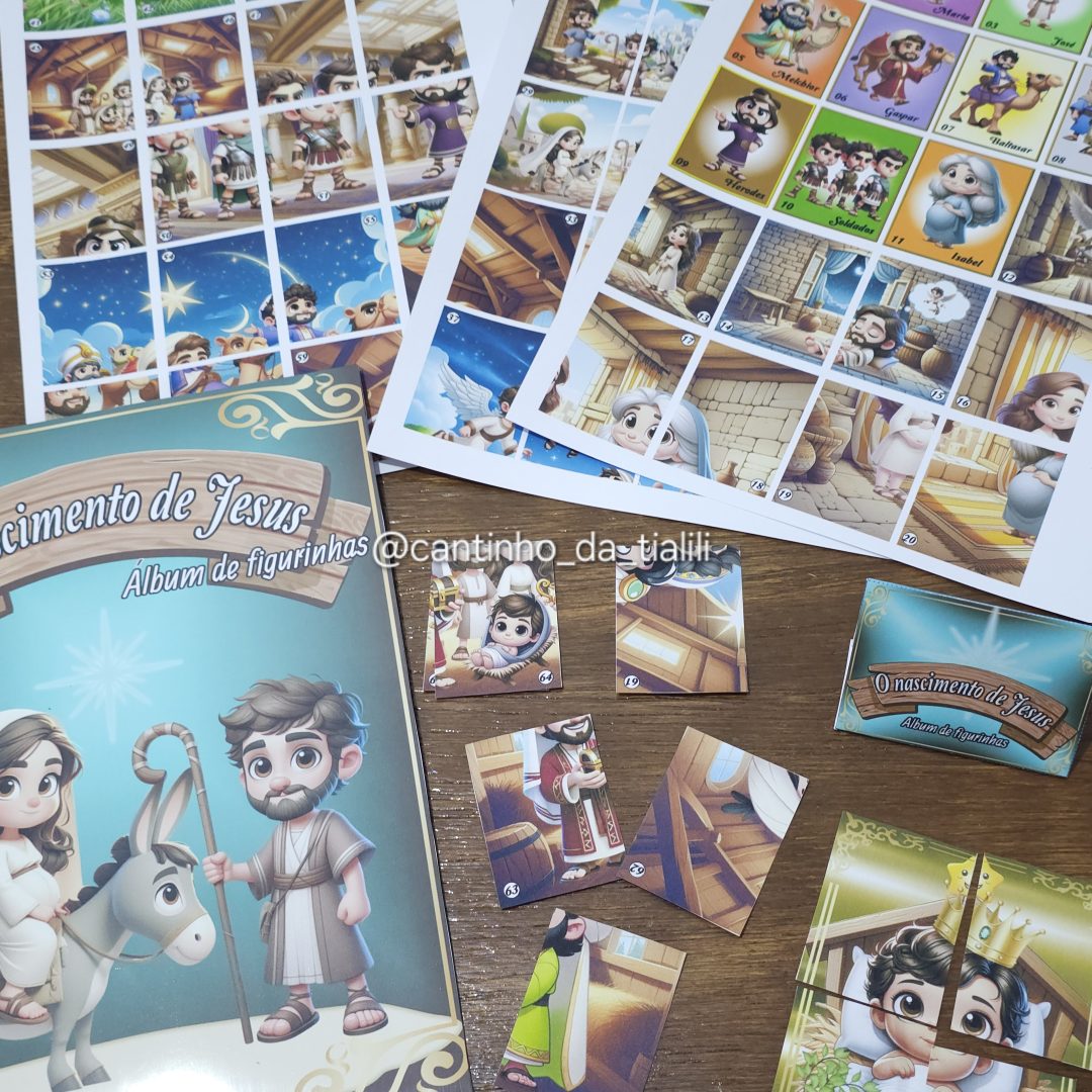 Álbum de Figurinhas - O Nascimento de Jesus