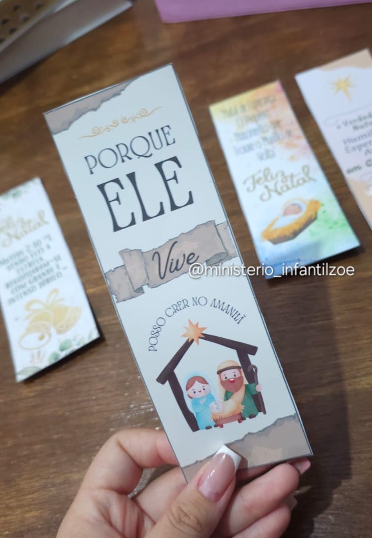 Marca Página lembrancinha Natal