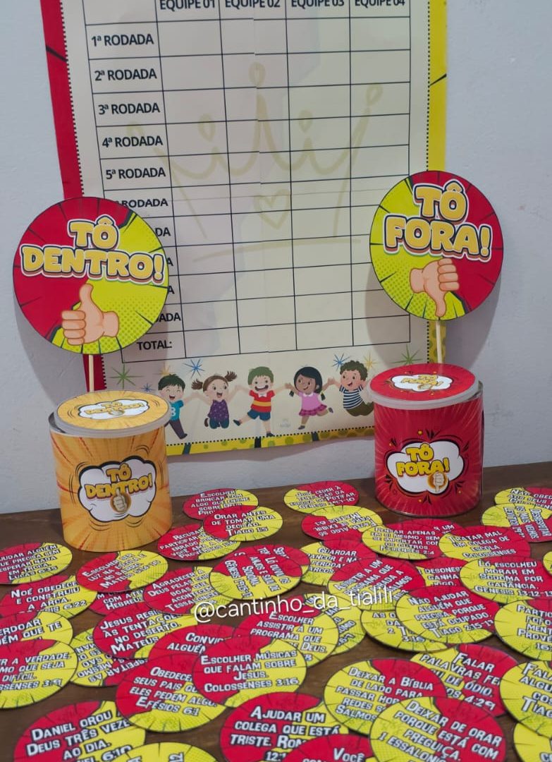 JOGO BÍBLICO TÔ DENTRO, TÔ FORA!