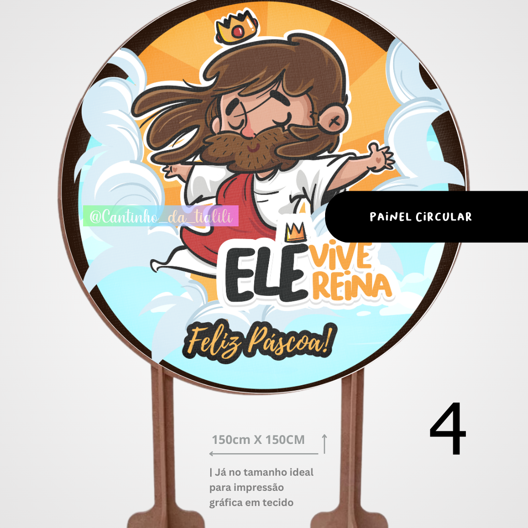 PAINEL REDONDO 04 – ELE VIVE!