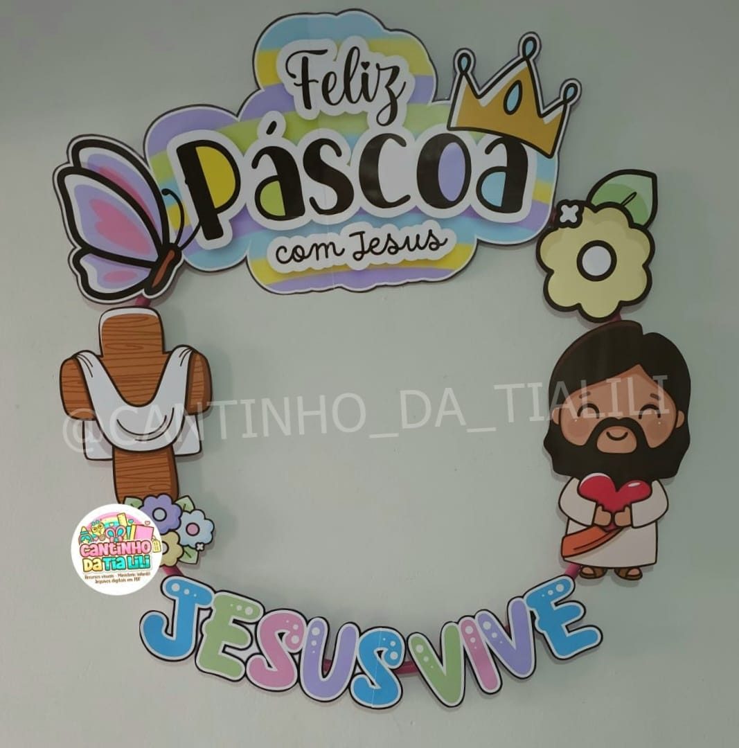 Bambolê 01 Feliz Páscoa com Jesus
