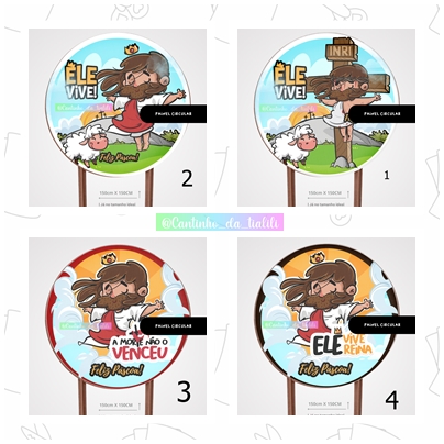 KIT PAINÉIS REDONDO – ELE VIVE!