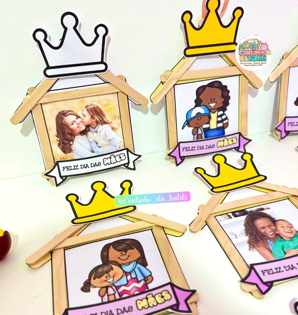 Atividade com palitos para trabalhar o tema “Dia das Mães”