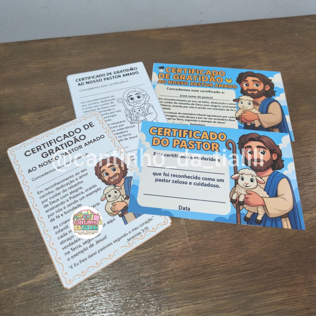 CERTIFICADO DIA DO PASTOR