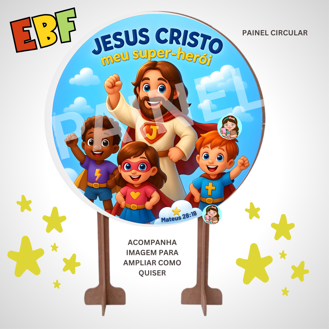 PAINEL DIGITAL – JESUS CRISTO, MEU SUPER-HERÓI!