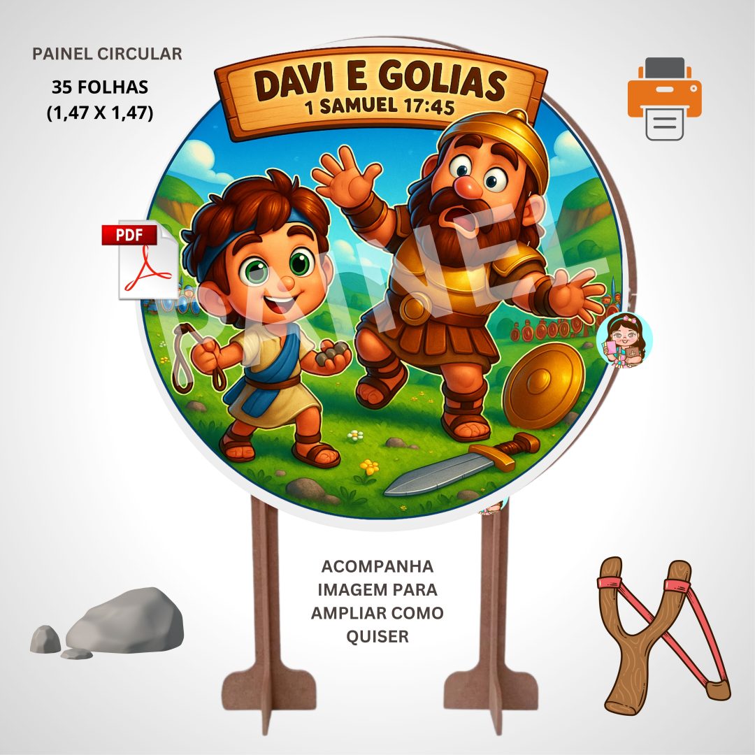 PAINEL CIRCULAR DAVI E GOLIAS
