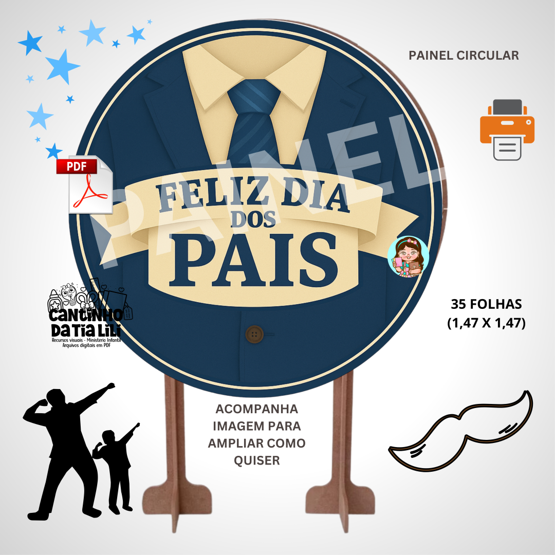PAINEL CIRCULAR 01 – FELIZ DIA DOS PAIS