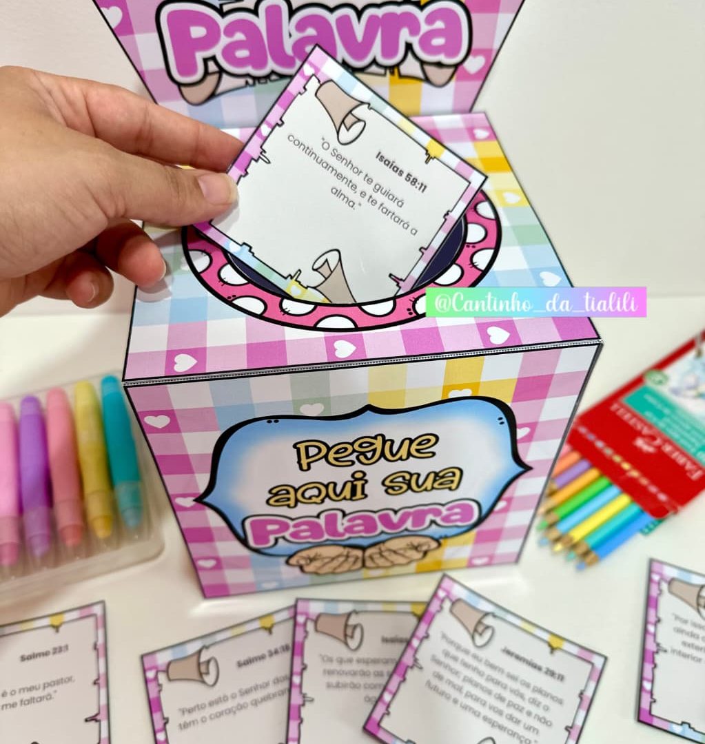 DOCE PALAVRA - Caixa com versículos Bíblicos