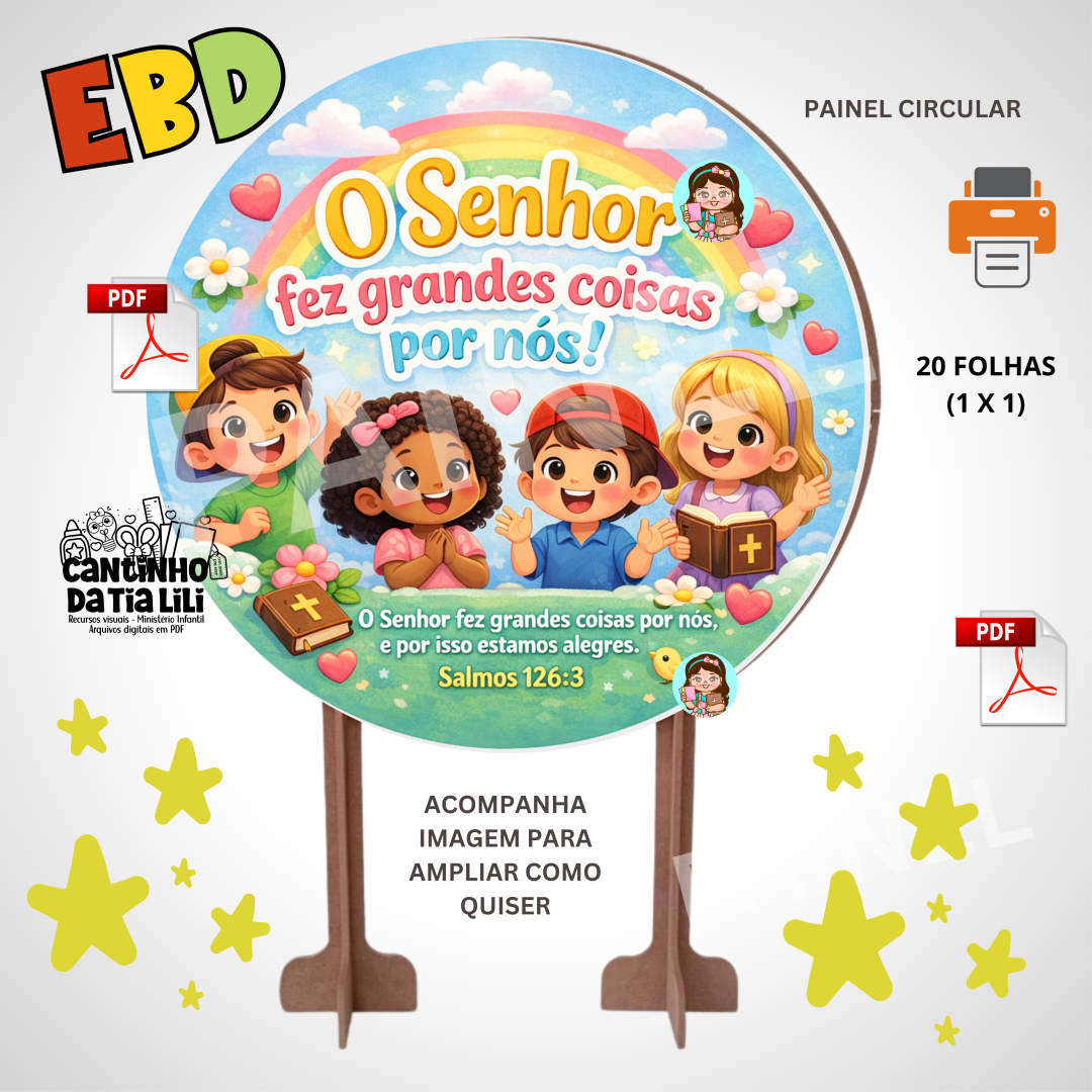 Painel Circular EBD – Gratidão