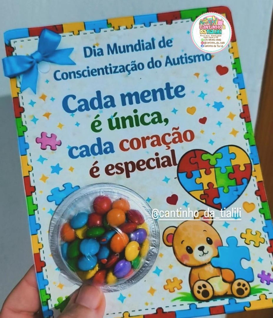 TAG LEMBRANCINHA CONSCIENTIZAÇÃO DO AUTISMO