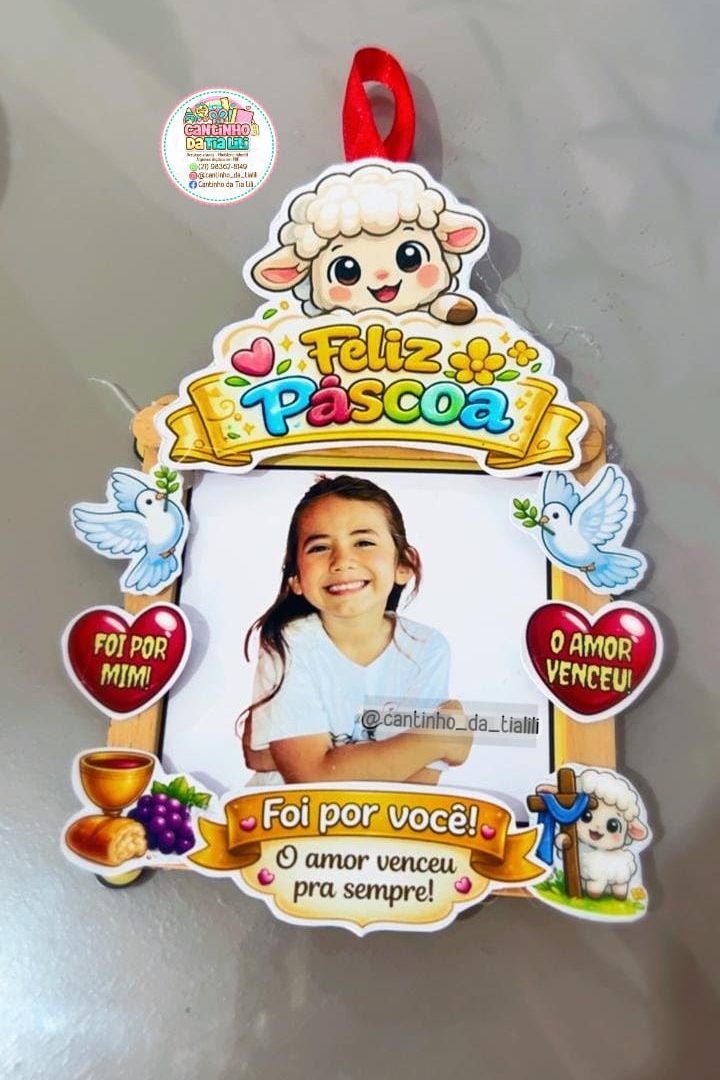 Atividade interativa Palito - ovelhinha pascoa cristã