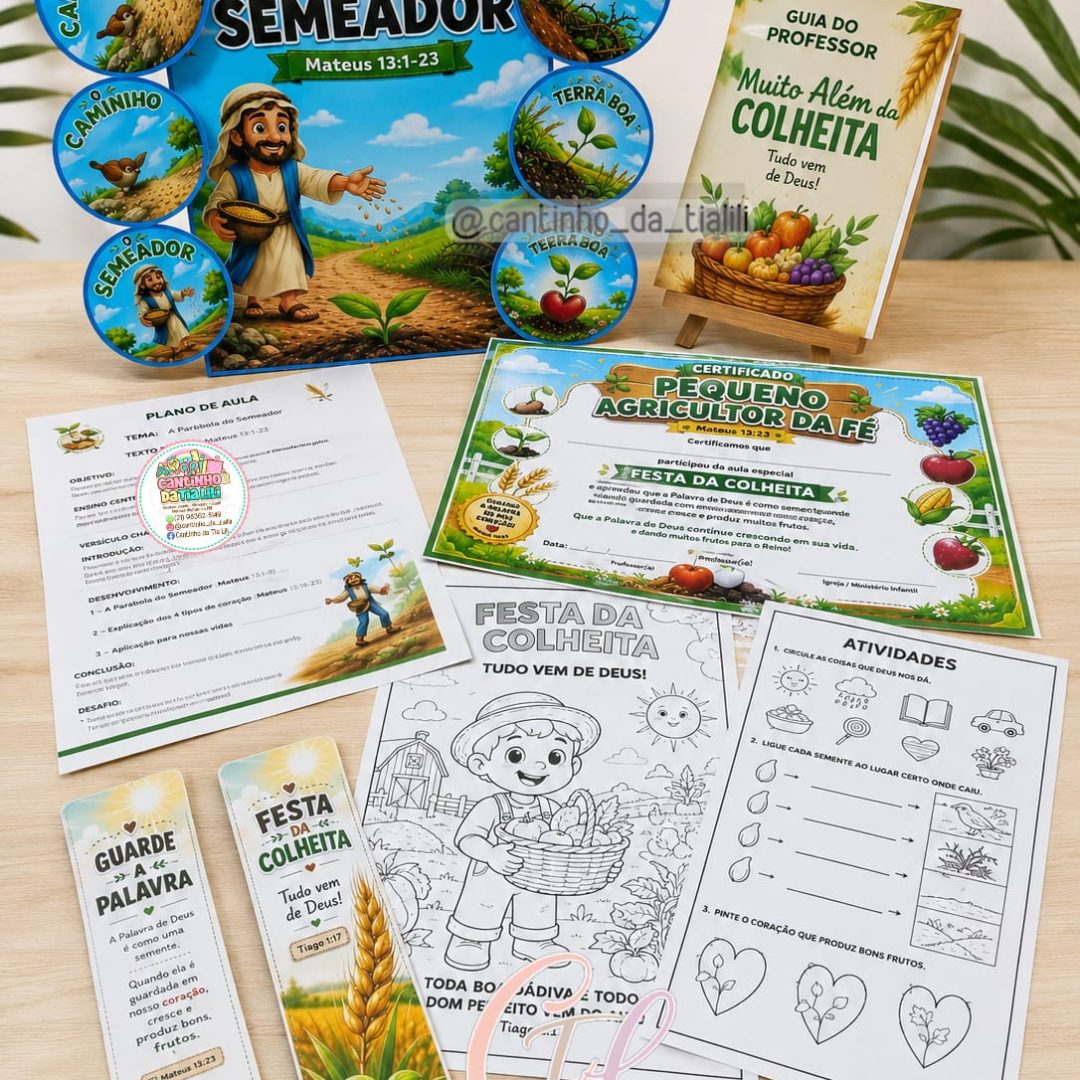 KIT PEDAGÓGICO CRISTÃO | MUITO ALÉM DA COLHEITA