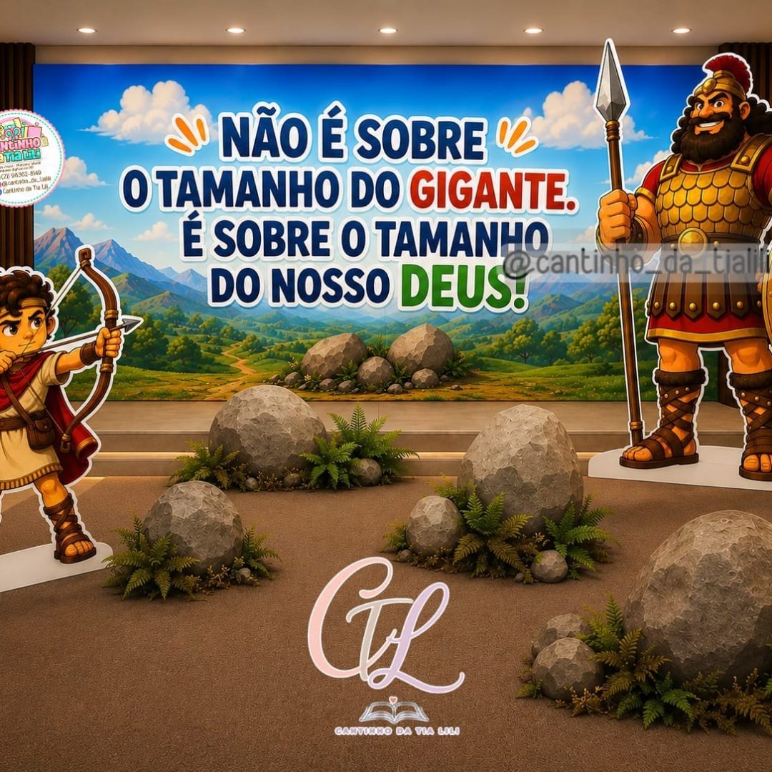 DISPLAY DECORATIVO DAVI E GOLIAS