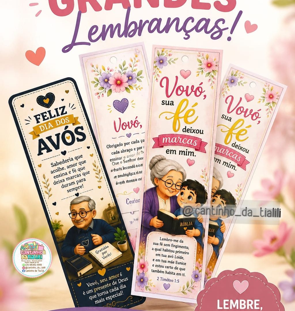 MARCA-PÁGINAS DIA DOS AVÓS