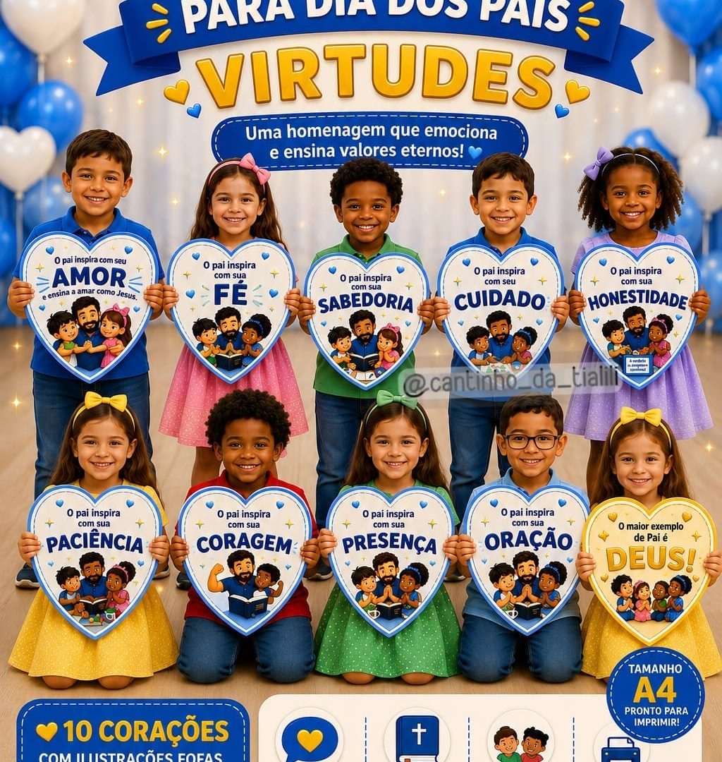 JOGRAL DE VIRTUDES PARA O DIA DOS PAIS