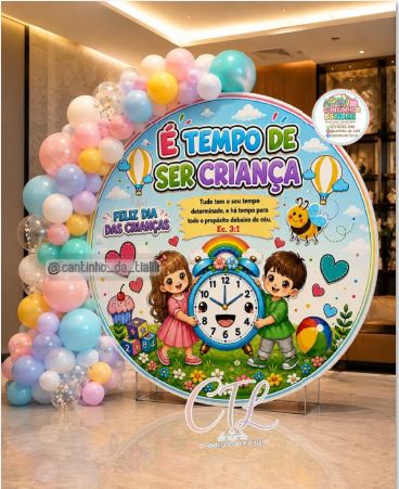PAINEL CIRCULAR É TEMPO DE SER CRIANÇA
