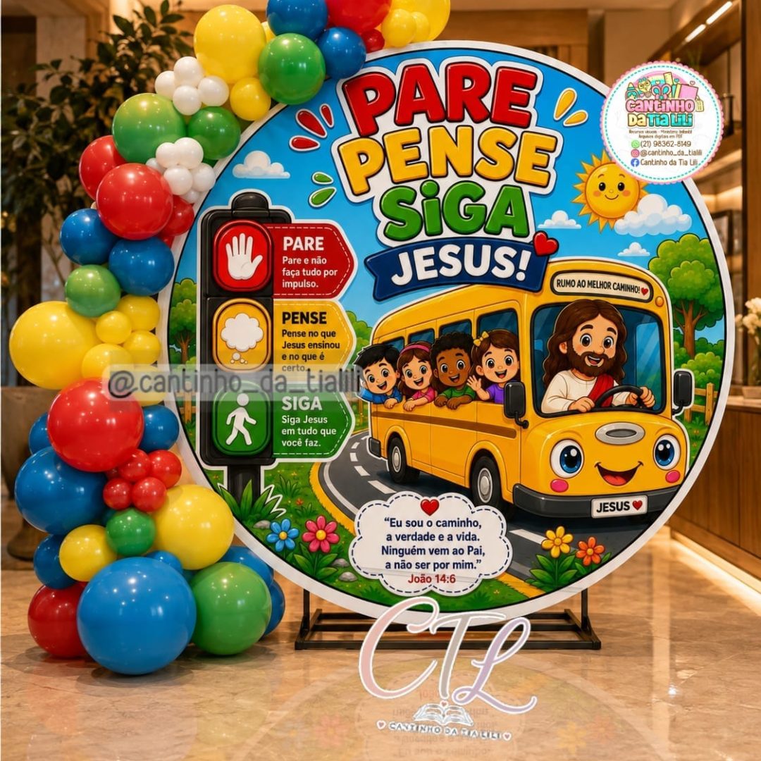 PAINEL 02 ÔNIBUS • PARE, PENSE E SIGA JESUS!