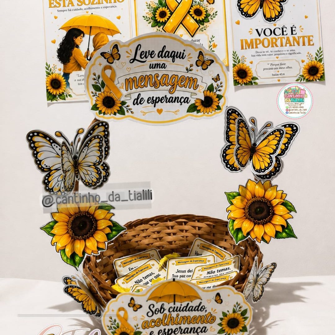 CESTA RECEPÇÃO SETEMBRO AMARELO