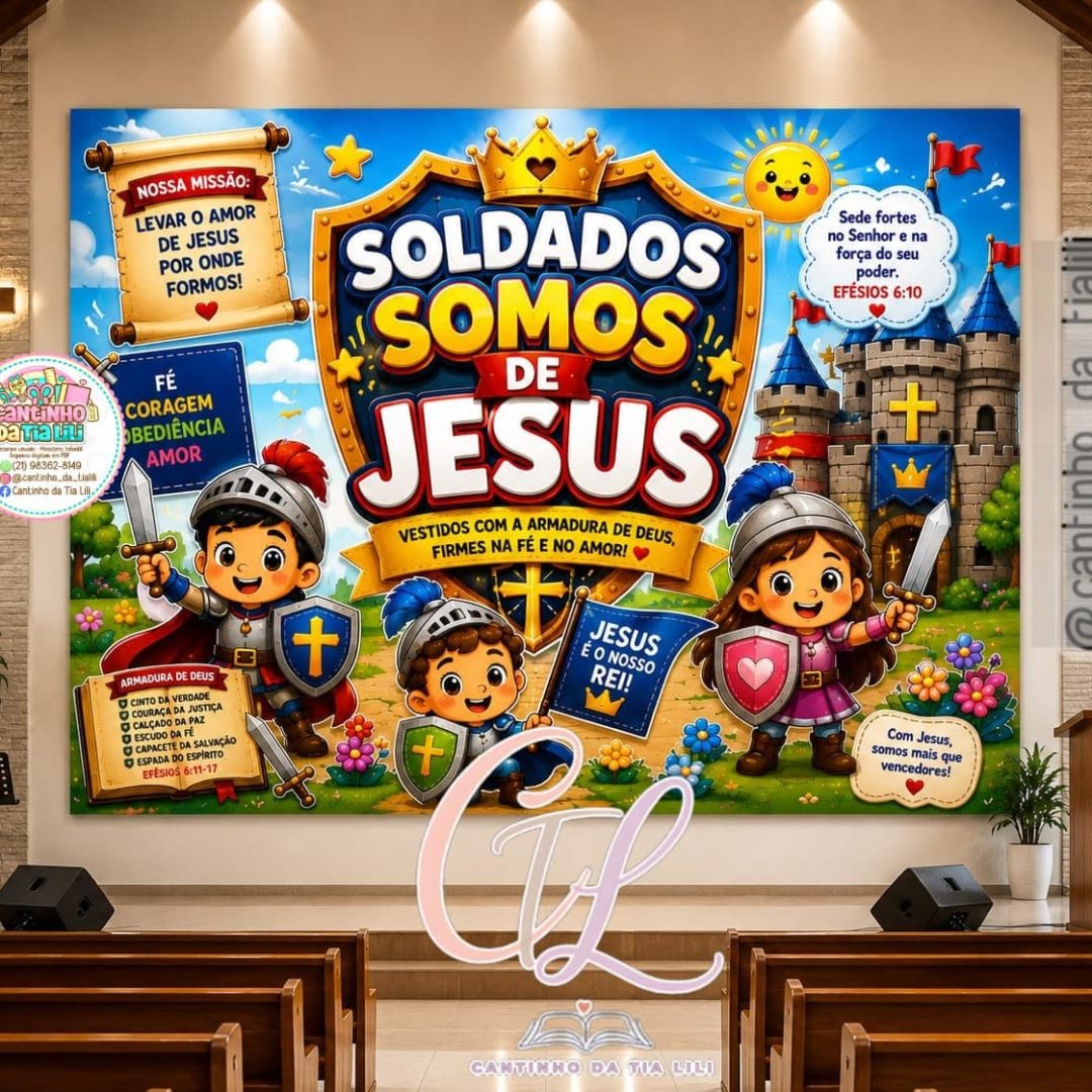 PAINEL SOLDADOS SOMOS DE JESUS
