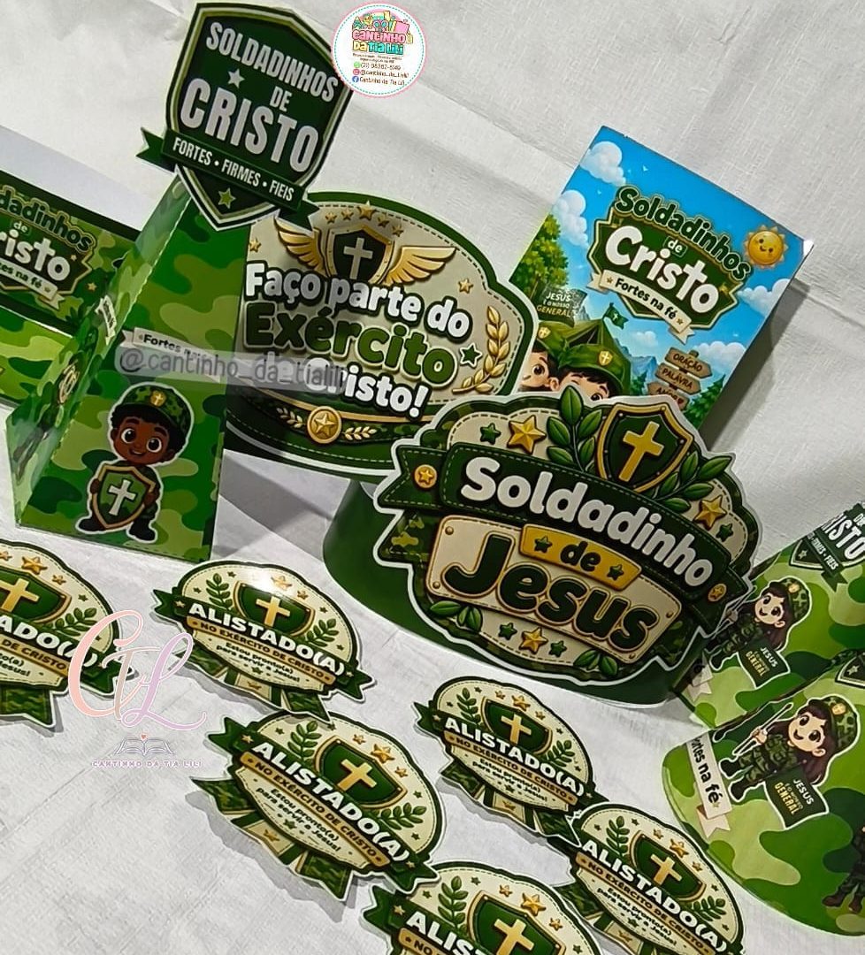 KIT-26 LEMBRANCINHA SOLDADINHOS DE CRISTO