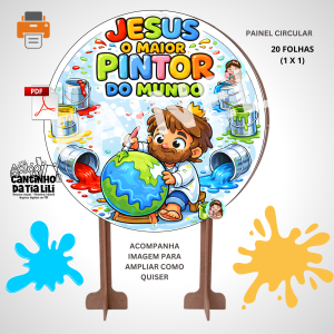 Cópia de Painel circular - Dia das Mães